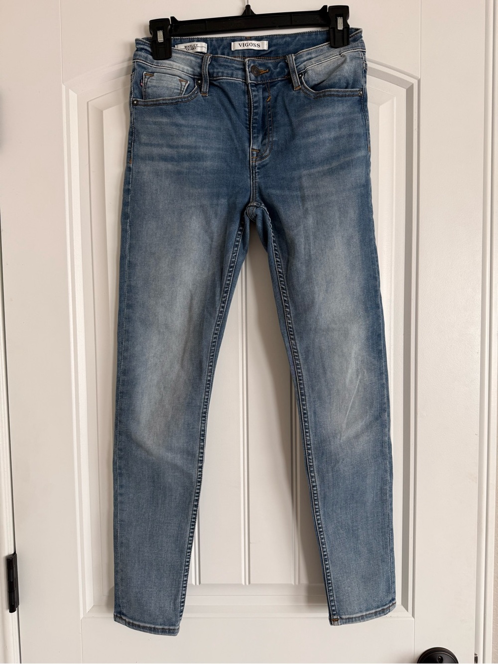 Vigoss Light Blue Skinny Jeans with Faded Wash